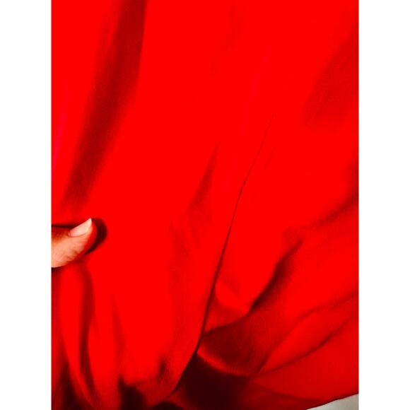 NOOKIE Red Jersey Squareneck Sheath Harley Structured Shoulders Mini Dress S - Picture 11 of 16